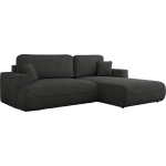 Narożnik - OVO L - strona prawa - ciemnoszary, struktura