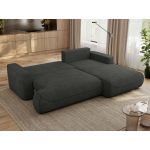 Narożnik - OVO L - strona prawa - ciemnoszary, struktura