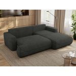 Narożnik - OVO L - strona prawa - ciemnoszary, struktura