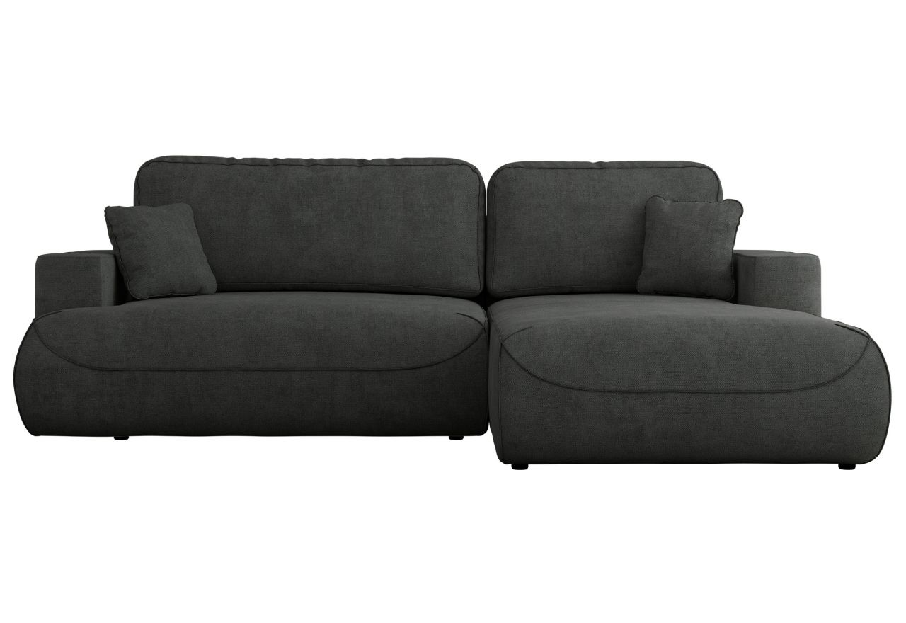 Narożnik - OVO L - strona prawa - ciemnoszary, struktura