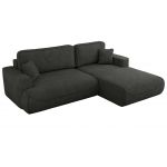 Narożnik - OVO L - strona prawa - ciemnoszary, struktura