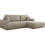 Narożnik - OVO L - strona prawa - beżowy, struktura