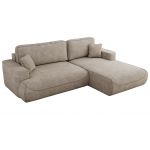 Narożnik - OVO L - strona prawa - beżowy, struktura