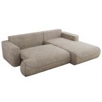 Narożnik - OVO L - strona prawa - beżowy, struktura