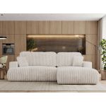 Narożnik - OVO L - strona prawa - beżowy, sztruks