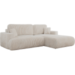 Narożnik - OVO L - strona prawa - beżowy, sztruks