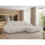 Narożnik - OVO L - strona prawa - beżowy, sztruks