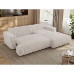 Narożnik - OVO L - strona prawa - beżowy, sztruks