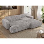 Narożnik - OVO L - strona prawa - jasnoszary, sztruks