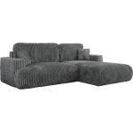 Narożnik - OVO L - strona prawa - ciemnoszary, sztruks