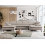 Narożnik PETER U - Paros 02 - beżowy - OUTLETU