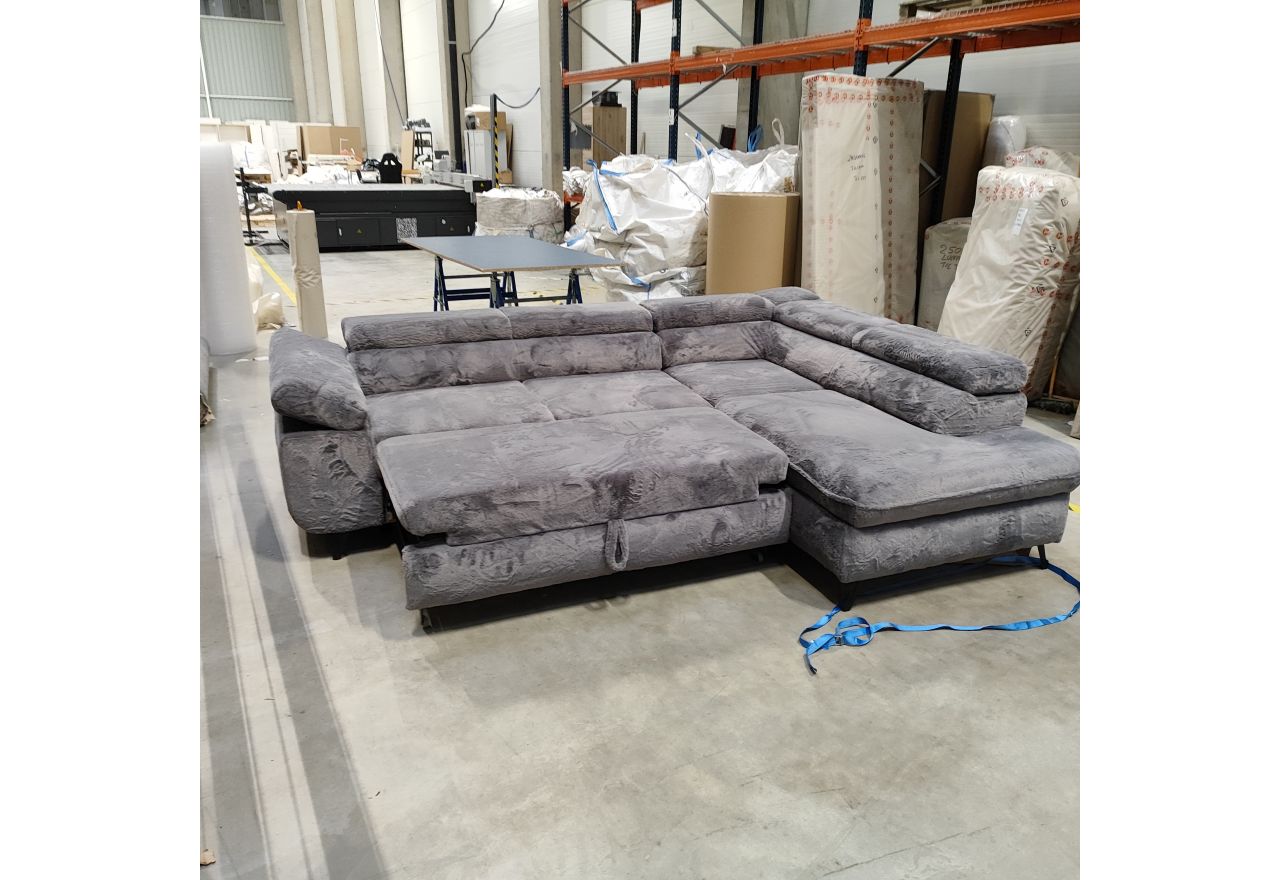 Narożnik PETER L - Lapit 16 - szary - OUTLETU