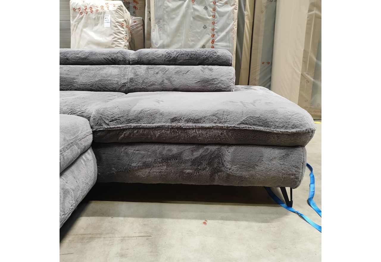 Narożnik PETER L - Lapit 16 - szary - OUTLETU