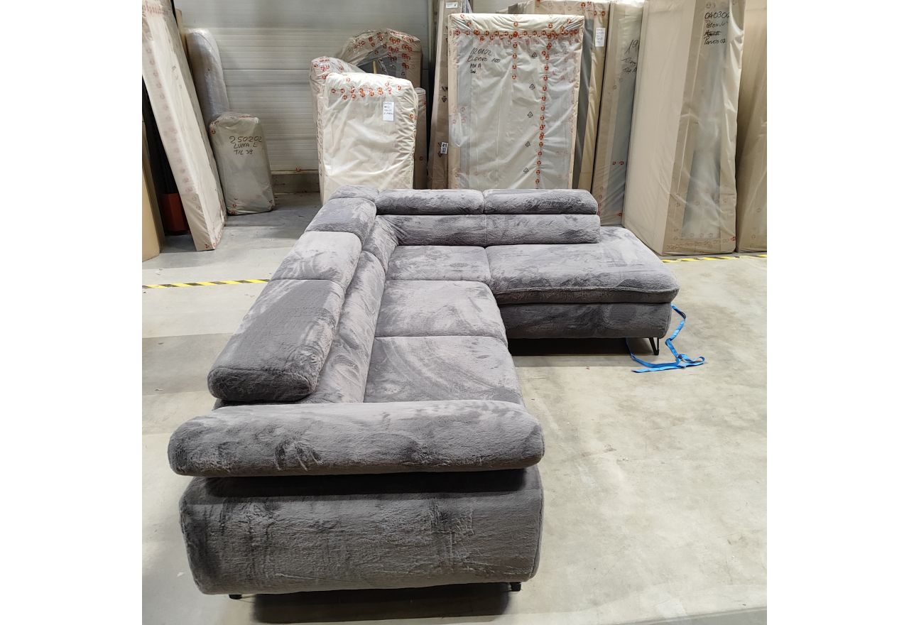 Narożnik PETER L - Lapit 16 - szary - OUTLETU