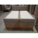 Łóżko kontynentalne ALBERO 1 KING 160x200 - Matana 17 - beżowy - OUTLETU