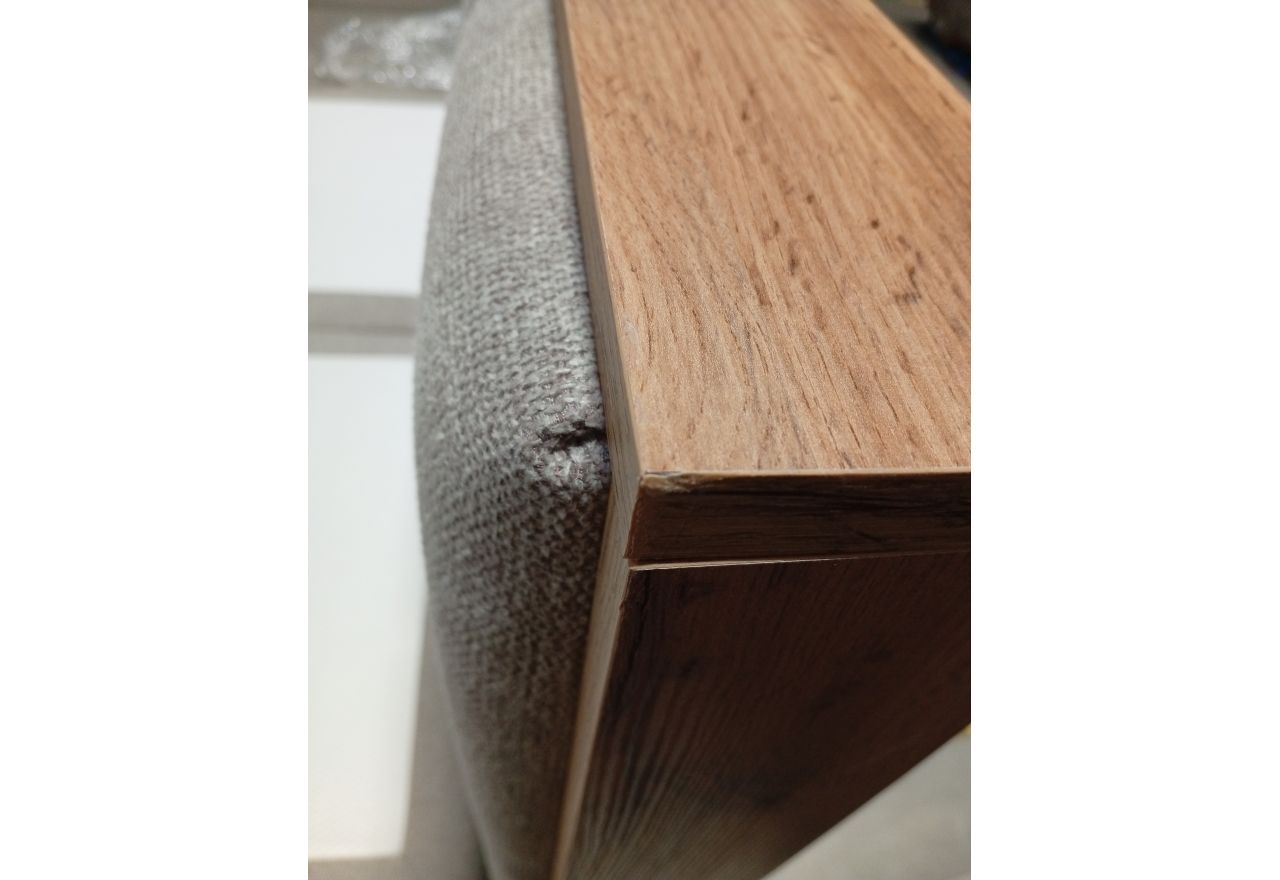 Łóżko kontynentalne ALBERO 1 KING 160x200 - Matana 17 - beżowy - OUTLETU