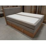 Łóżko kontynentalne ALBERO 1 KING 160x200 - Matana 17 - beżowy - OUTLETU