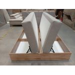 Łóżko kontynentalne ALBERO 1 KING 160x200 - Matana 17 - beżowy - OUTLETU
