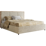 Łóżko tapicerowane LERIO CLASSIC 200x200 - beżowy, struktura