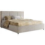 Łóżko tapicerowane LERIO CLASSIC 160x200 - materac multipocket - jasnoszary, struktura