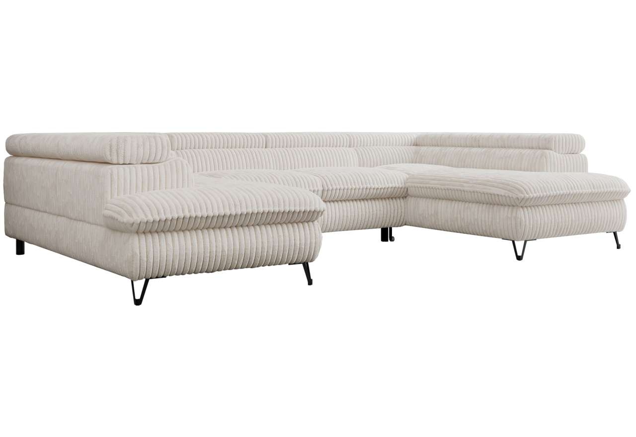 Narożnik PETER U - Tilia 01 - beżowy - OUTLETU