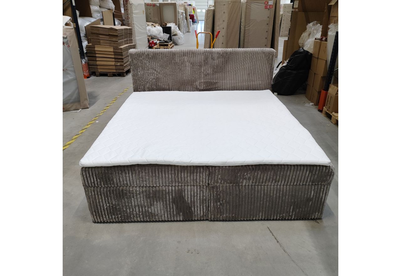 Łóżko kontynentalne TILIANO 200x200 - Tilia 11 - jasny brązowy - OUTLETU