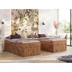 Łóżko kontynentalne ZERO 90x200 - H3 - pomarańczowy, sztruks - topper T25