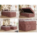 Łóżko kontynentalne ZERO 90x200 - H3 - różowy, sztruks - topper T25