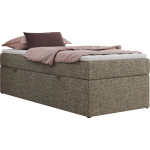 Łóżko kontynentalne ZERO 90x200 - H3 - szary, struktura - topper T25