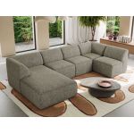 Narożnik MODARO U 5M - strona lewa - szary, struktura