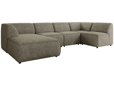 Narożnik MODARO U 5M - strona lewa - szary, struktura