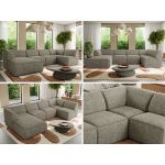 Narożnik MODARO U 5M - strona lewa - szary, struktura