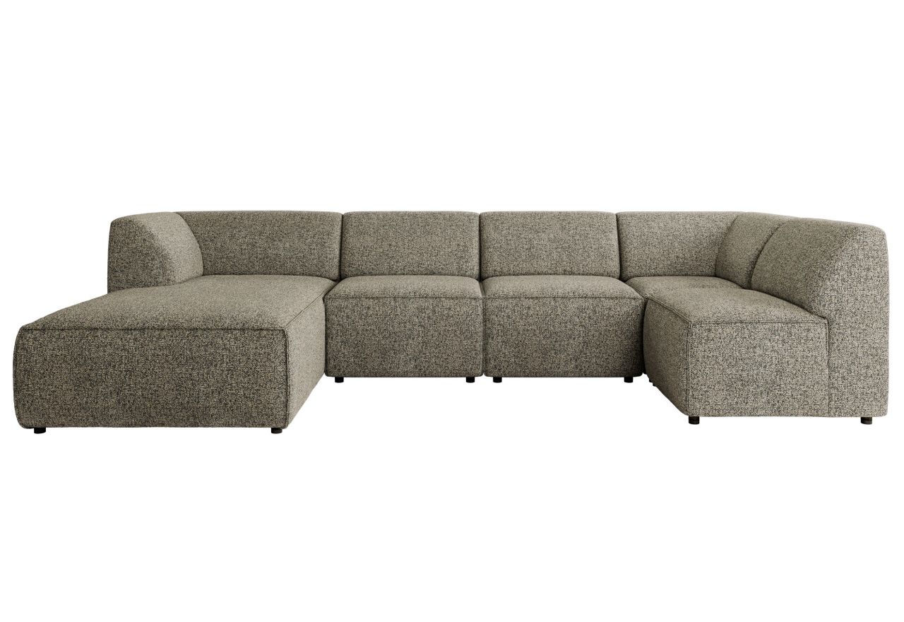 Narożnik MODARO U 5M - strona lewa - szary, struktura