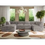 Narożnik MODARO U 5M - strona lewa - jasnobrązowy, sztruks