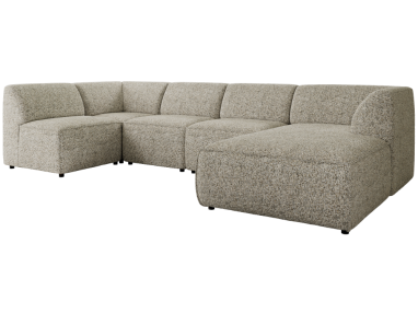 Narożnik MODARO U 5M - strona prawa - beżowy, struktura