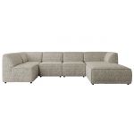 Narożnik MODARO U 5M - strona prawa - beżowy, struktura