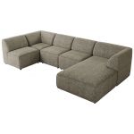 Narożnik MODARO U 5M - strona prawa - szary, struktura