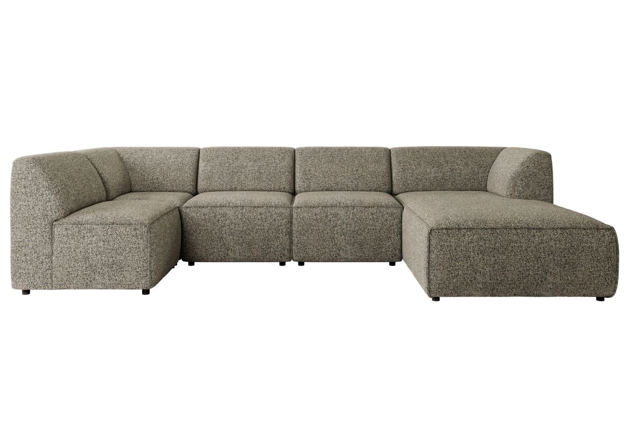 Narożnik MODARO U 5M - strona prawa - szary, struktura