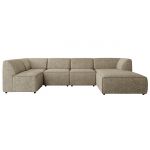 Narożnik MODARO U 5M - strona prawa - ciemnobeżowy, struktura