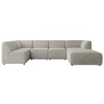 Narożnik MODARO U 5M - strona prawa - jasnoszary, struktura