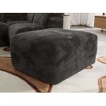 Narożnik MODARO U 6M - strona lewa - ciemnoszary, plusz