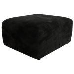 Narożnik MODARO U 6M - strona lewa - czarny, plusz