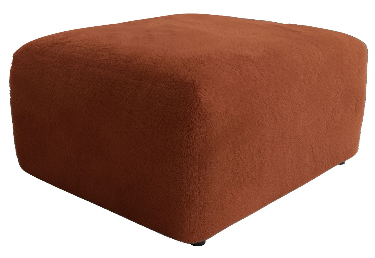 Narożnik MODARO U 6M - strona lewa - pomarańczowy, plusz