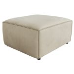 Narożnik MODARO U 6M - strona lewa - beżowy, welwet