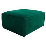 Narożnik MODARO U 6M - strona lewa - ciemnozielony, welwet