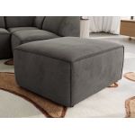 Narożnik MODARO U 6M - strona lewa - ciemnoszary, welwet