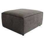 Narożnik MODARO U 6M - strona lewa - ciemnoszary, welwet