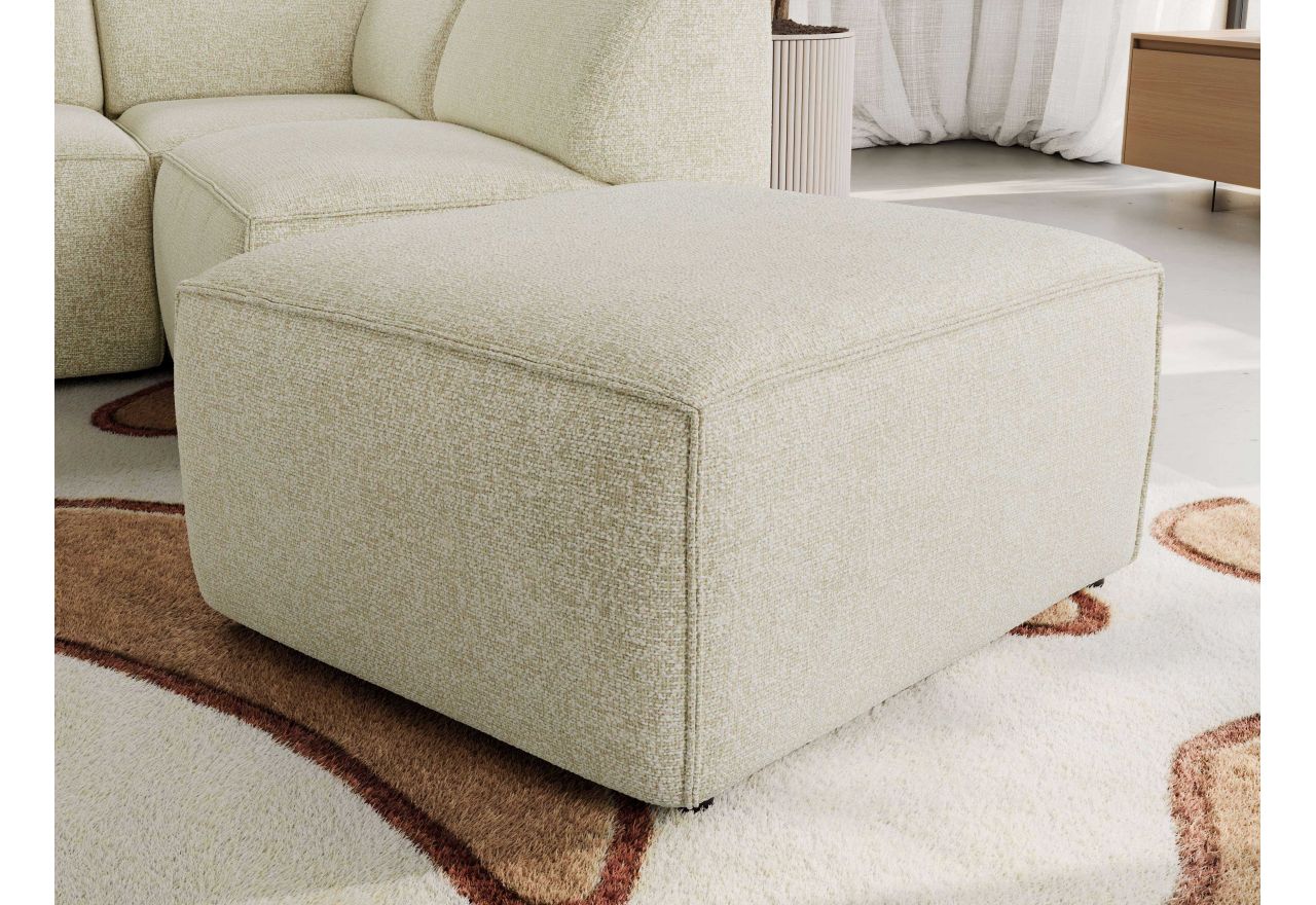 Narożnik MODARO U 6M - strona lewa - kremowy, struktura