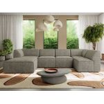 Narożnik MODARO U 6M - strona lewa - szary, struktura