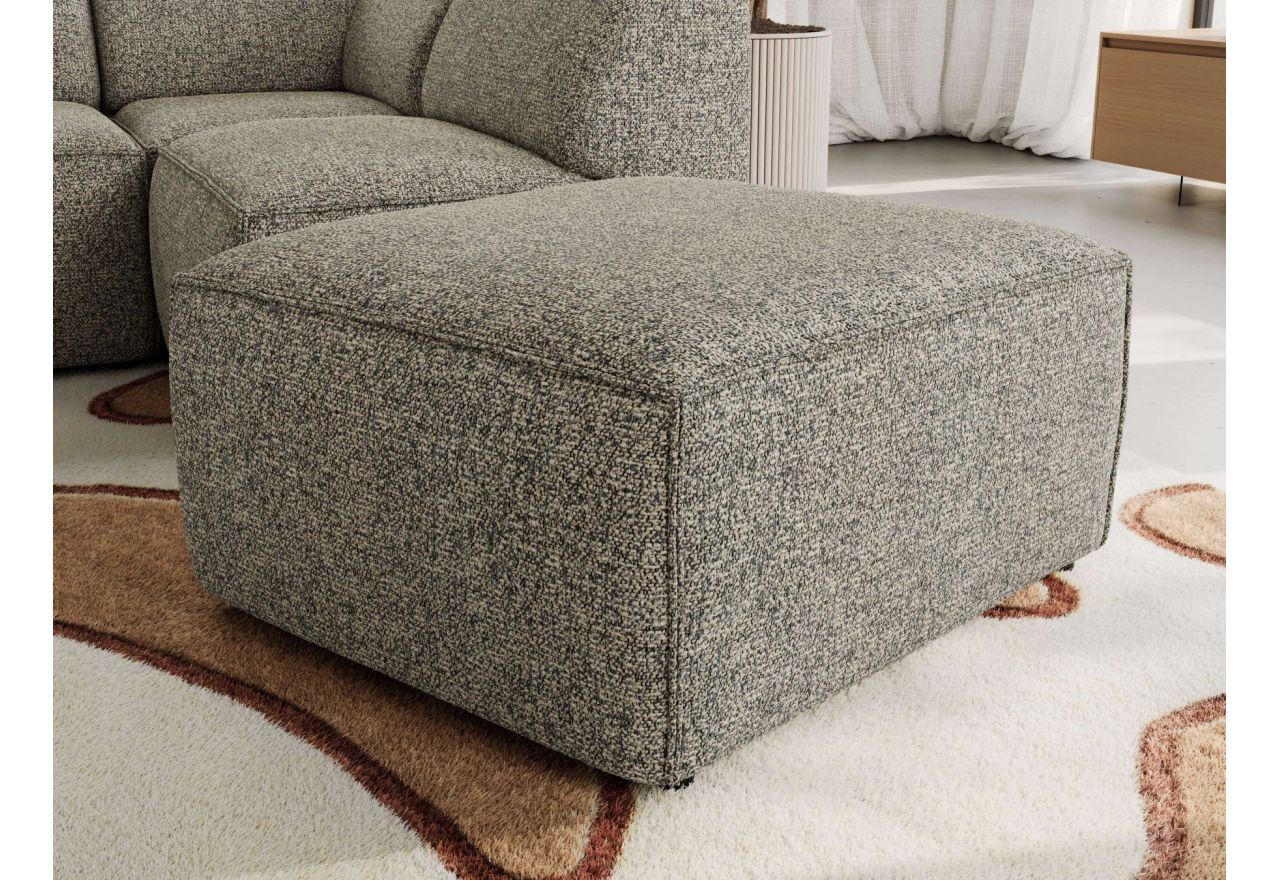 Narożnik MODARO U 6M - strona lewa - szary, struktura